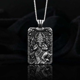 Sterling Silver Ganesha Necklace