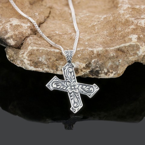 Sterling Silver Handmade Monogram X Letter Necklace