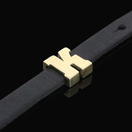 Sterling Silver Letter K Bold Alphabet Bracelet