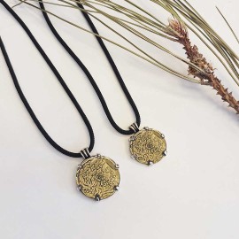 Sterling Silver Special Design Old Greek Coin Women Pendant