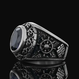 Stone With Om Ring