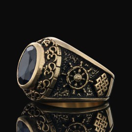 Stone With Om Ring