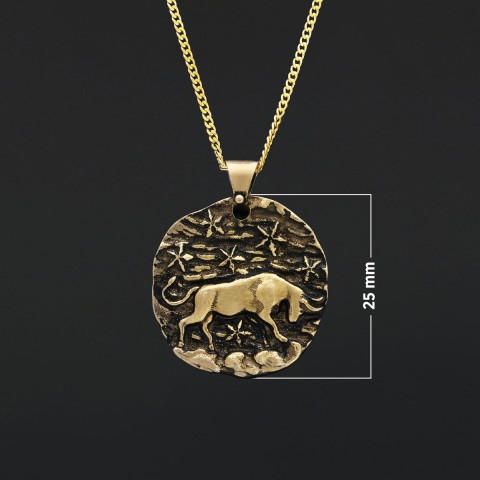 Taurus Zodiac Pendant, Star Sign Necklace, Astrological Jewelry Taurus Zodiac Pendant, Star Sign Necklace, Astrological Jewelry