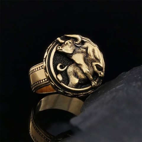 Taurus Zodiac Silver Ring