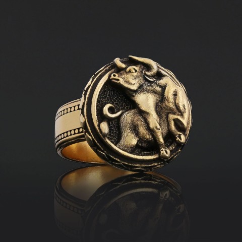 Taurus Zodiac Silver Ring