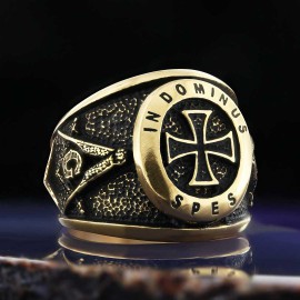 Templar Cross Masonic Ring, Master Mason Rings, Free Mason Ring, Mens Masonic Rings, Mason Jewelry
