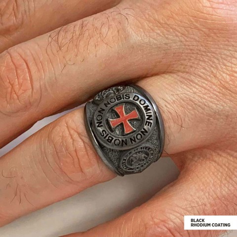 Templar Cross Masonic Ring, Mason Jewelry, Custom Mason Ring