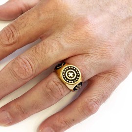 Templar Cross Masonic Ring, Master Mason Rings, Free Mason Ring