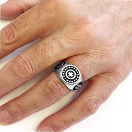 Templar Cross Masonic Ring, Master Mason Rings, Free Mason Ring