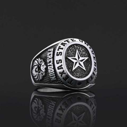 Texas State University Ring, Custom High School Graduation Ring, Class Ring, College Class Ring