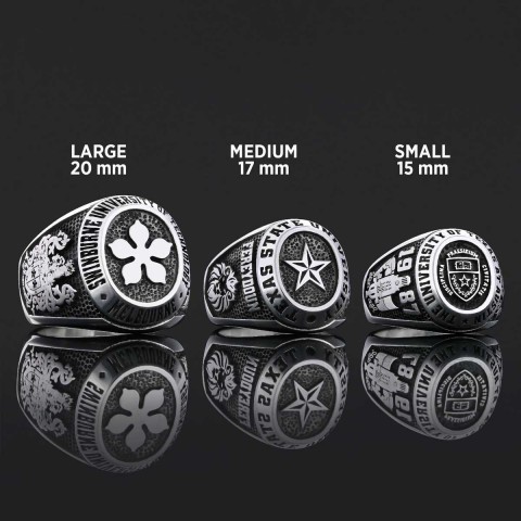Texas State University Ring, Custom High School Graduation Ring, Class Ring, College Class Ring