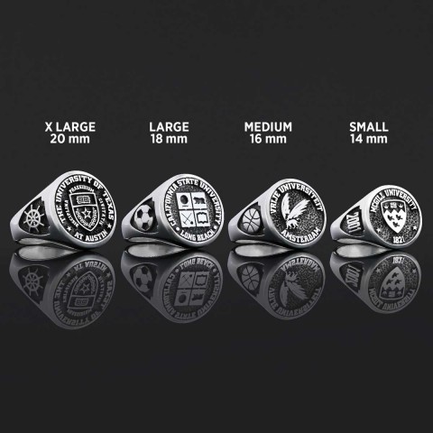 Texas University Ring, McGill University Ring, Class Ring, High School Ring, Graduation Ring