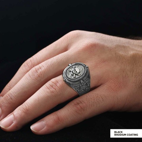 Trowel Custom Masonic Ring, Celtic Lodge Masonic Ring, Signet Mason Ring, Mason Jewelry