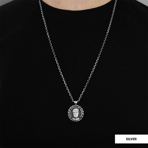 Donald J. Trump Necklace, Make America Great Again Necklace, Patriotic Jewelry, Trump Face Pendant, Supporter Locket Jewelrys