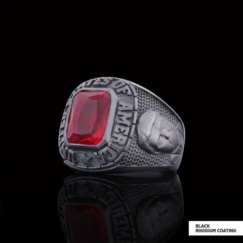 Donald J. Trump Ring With Stone, Trump Face Ring with Stone, Supporter Jewelry