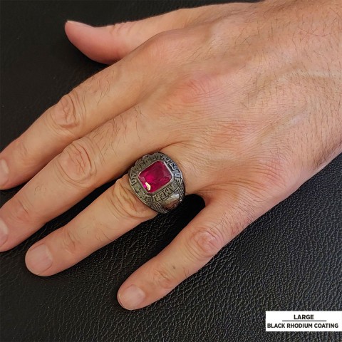 Donald J. Trump Ring With Stone, Trump Face Ring with Stone, Supporter Jewelry