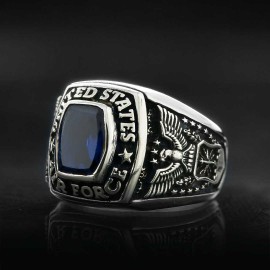 USAF Ring with Stone