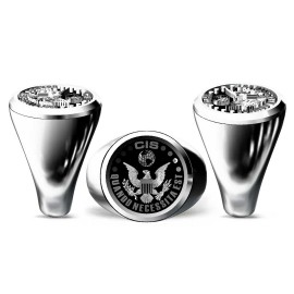 US America State Seal Ring