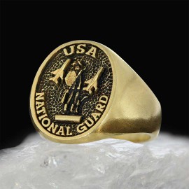 US National Guard Round Ring