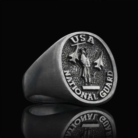 US National Guard Round Ring