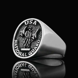 US National Guard Round Ring
