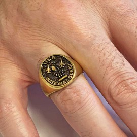 US National Guard Round Ring