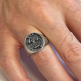 US National Guard Round Ring