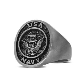 US Navy Eagle Embossed Ring