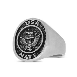 US Navy Eagle Embossed Ring