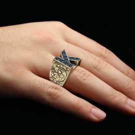 Unique Design 925 Sterling Silver Celtic Letter K Ring