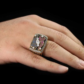 Unique Design Handmade With Stone Big Ring