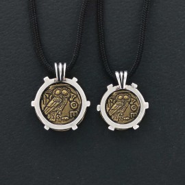 Unique Design Handmade Women Athena Coin Pendant