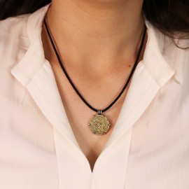 Unique Design Handmade Women Athena Coin Pendant