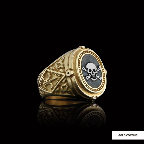 Unique Design Mortality Masonic Ring, Master Mason Ring, Elegant Masonic Ring
