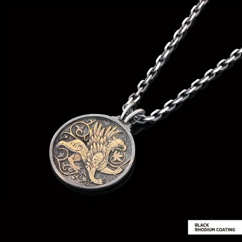 Unique Design Round Gryphon Pendant
