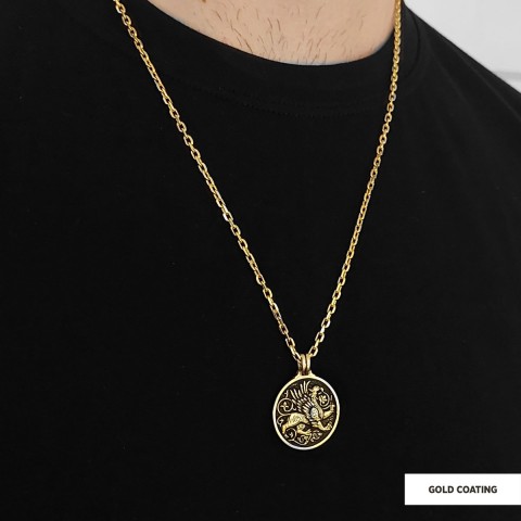 Unique Design Round Gryphon Pendant