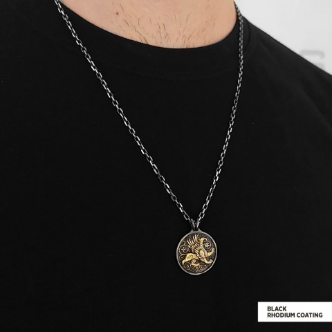 Unique Design Round Gryphon Pendant