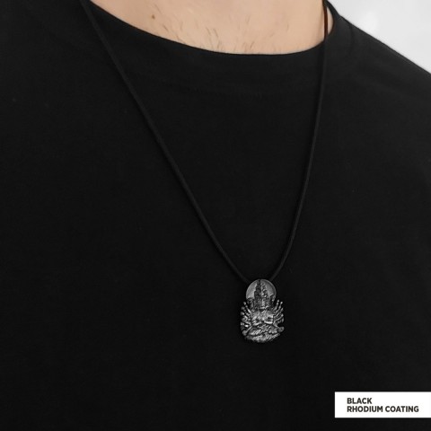 Unique Design Silver Shiva Pendant