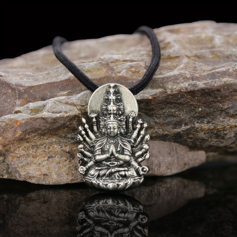 Unique Design Silver Shiva Pendant
