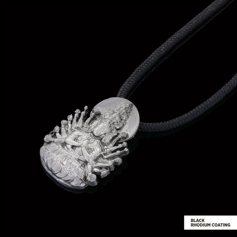 Unique Design Silver Shiva Pendant Unique Design Silver Shiva Pendant