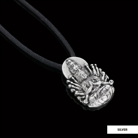 Unique Design Silver Shiva Pendant