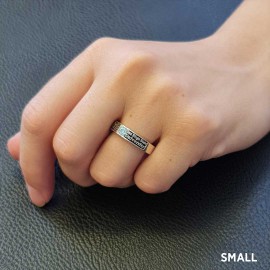 Unique Design Sterling Silver San Diego State University Class Band Ring