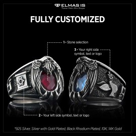 Unique Magen David Jewish Ring