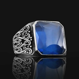Motif Stone Men Ring