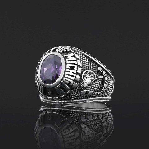 United States Veteran Ring, University of Michigan Ring, Customized High School Ring, University Ring, Customized Class Ring