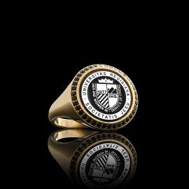 Universitas Regisiana Societatis Jesu 925 Sterling Ring