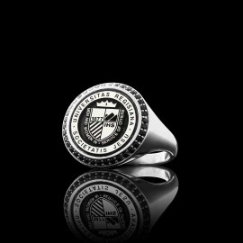 Universitas Regisiana Societatis Jesu 925 Sterling Ring