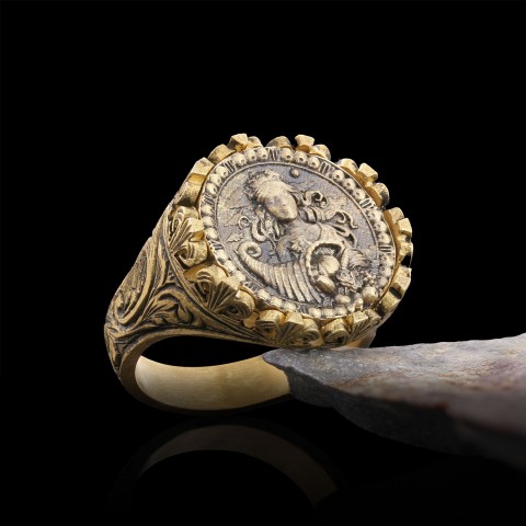 Virgo Sign Ring, 925 Sterling Silver Virgo Sign Ring