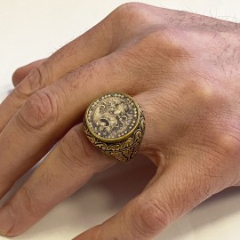 Virgo Zodiac Silver Ring