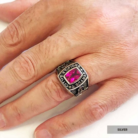 Virtus Tacitus Et Fides Masonic Ring, Signet Mason Ring, Mason Jewelry, Custom Mason Ring
